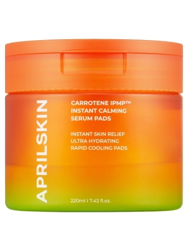 Успокаивающие тонер-пэды с экстрактом моркови APRILSKIN Carrotene IPMP Instant Calming Serum Pads 80