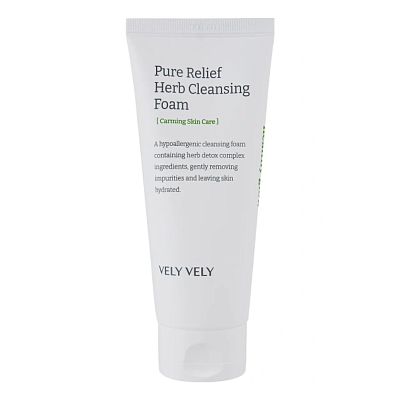 Vely Vely Pure Relief Herb Cleansing Foam Очищающая пенка на травах 150 мл