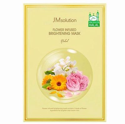 JMSolution Halal Mask Brightening Flower Infused Осветляющая маска с цветочными экстрактами 30 мл