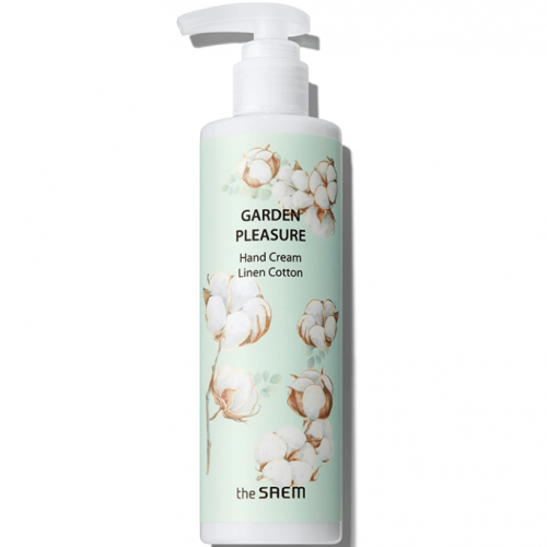 The Saem Garden Pleasure hand Cream - Linen Cotton Крем для рук с экстрактом хлопка 300мл