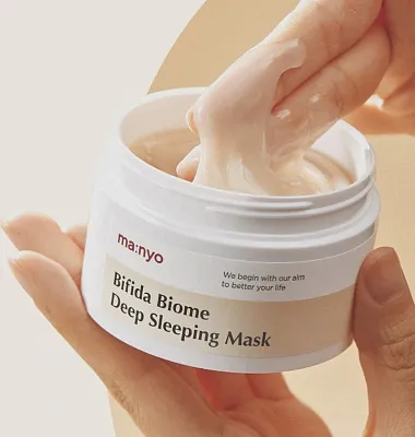 Manyo Factory Bifida Biome Deep Sleeping Mask Ночная маска для лица с лизатами бифидобактерий 100мл
