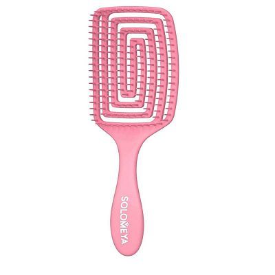 Solomeya Wet Detangler Brush Paddle Strawberry Расческа для сухих и влажных волос с ароматом клубник