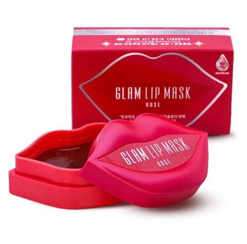 Beauu Green Hydrogel Glam Lip Mask Rose Гидрогелевые патчи для губ с розой 20 шт