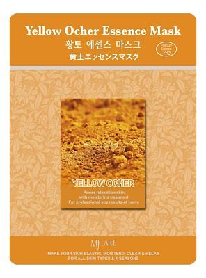 Mijin Yellow Ocher Essence Mask Маска тканевая для лица Охра 23г