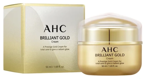 AHC Brilliant Gold Cream Интенсивный антивозрастной крем с золотом 50 мл фото 2