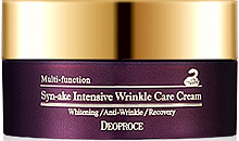 Deoproce Syn-Ake Intensive Wrinkle Care Cream Антивозрастной крем для лица со змеиным ядом 100г