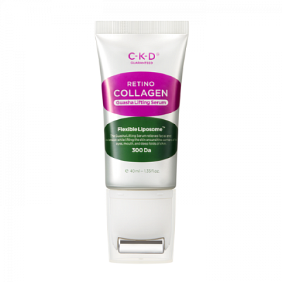 Коллагеновая сыворотка с роликом CKD Retino Collagen Small Molecule 300 Guasha Lifting Serum 40мл