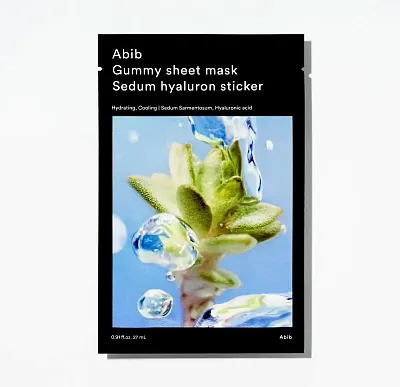 Abib Gummy Sheet Mask Hyaluron Sticker Ультраувлажняющая маска с акваксилом и агавой 27мл