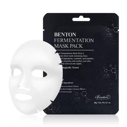 Benton Fermentation Mask Pack Восстанавливающая тканевая маска с пробиотиками 20г