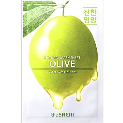 The Saem Natural Olive Mask Sheet Тканевая маска с экстрактом оливы 21мл