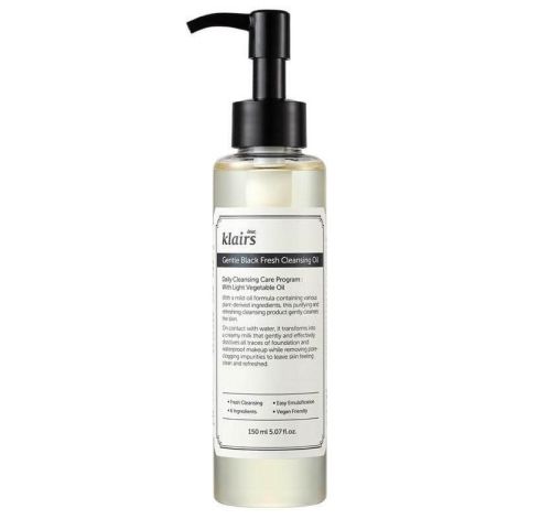 Dear, Klairs Gentle Black Fresh Cleansing Oil Увлажняющее гидрофильное масло УЦЕНКА 150мл