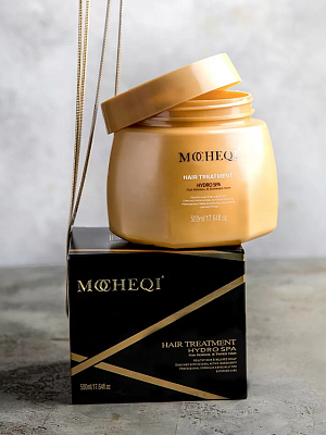 MOCHEQI Musk Hair Treatment Шелковая SPA-маска для волос с маслом семян жожоба 500 мл