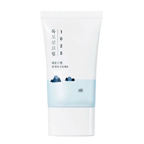 ROUND LAB 1025 Dokdo Sunscreen Солнцезащитный крем для проблемной кожи SPF50+ PA++++ 50 мл УЦЕНКА