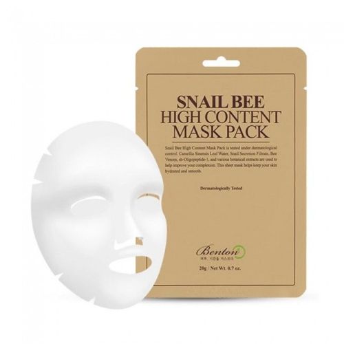 Benton Snail Bee High Content Mask Pack Маска с муцином улитки и ядом пчелы 1шт фото 2