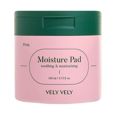 Vely Vely Pink Moisture Pad Увлажняющие пэды с экстрактом опунции и PHA кислотой 60шт