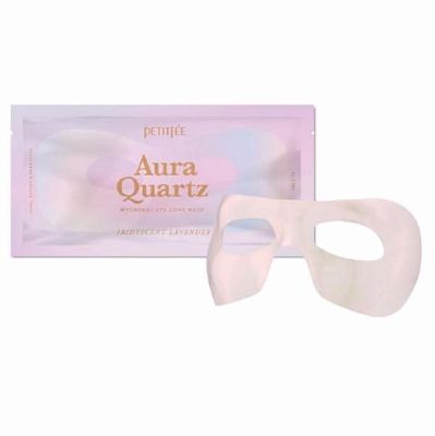 Petitfee Aura Quartz Hudrogel Eye Mask Pure Opal Кварцевая гидрогелевая маска для глаз 28 г