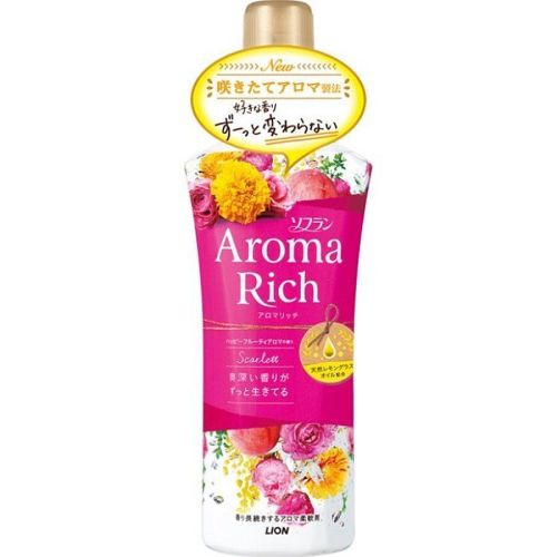 Lion Aroma Rich Scarlett Кондиционер для белья с натуральными аромамаслами 520мл