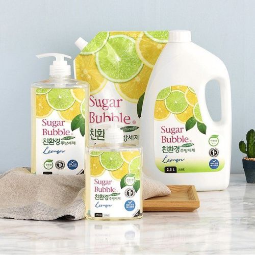 CJ Lion Sugar Bubble Экологичное средство для мытья посуды Лимон 1190мл фото 2