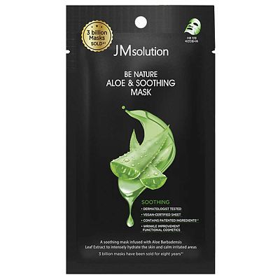 Тканевая маска с экстрактом алоэ JMSolution Be Nature Aloe & Soothing Mask 24мл