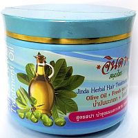 Jinda Herbal Treatment Oil Лечебная маска для волос с кератином и оливковым маслом 400г