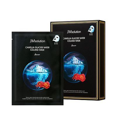 JMSolution Camellia Glacier Water Iceland Mask Маска тканевая тонизирующая с экстрактом камелии 30мл