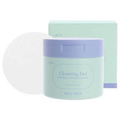 Vely Vely Lacto Cleansing Pad Очищающие пэды для снятия макияжа с лактобактериями 70 шт