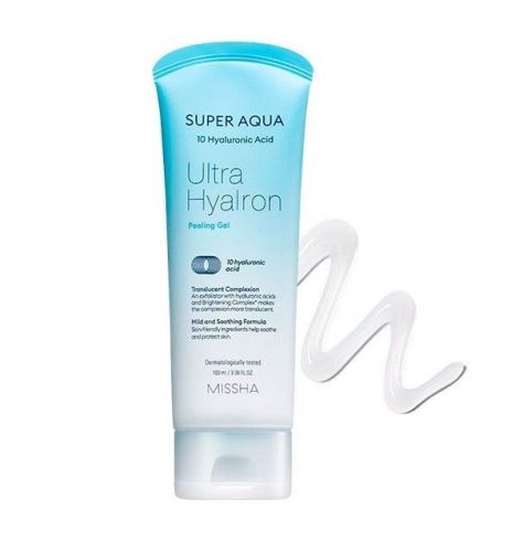 Missha Super Aqua Ultra Hyalron Peeling Ge Увлажняющая пилинг-скатка с гиалуроновой кислотой 100 мл