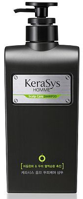 Kerasys Лечение кожи головы Мужской шампунь для волос против перхоти и зуда с травами 550мл