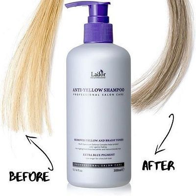 Lador Anti Yellow Shampoo Шампунь оттеночный против желтизны волос 300мл УЦЕНКА