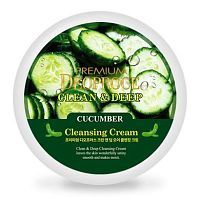 Deoproce Premium Clean & Deep Cucumber Cleansing Cream Крем очищающий с экстрактом огурца 300г