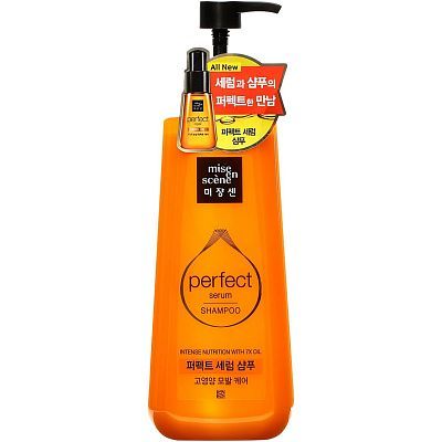 Mise En Scene Perfect Serum Shampoo Питательный шампунь для поврежденных волос 680мл