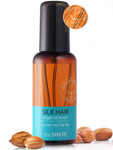 The Saem Silk Hair Argan Oil Serum Концентрированное масло-сыворотка для волос с арганой 80мл