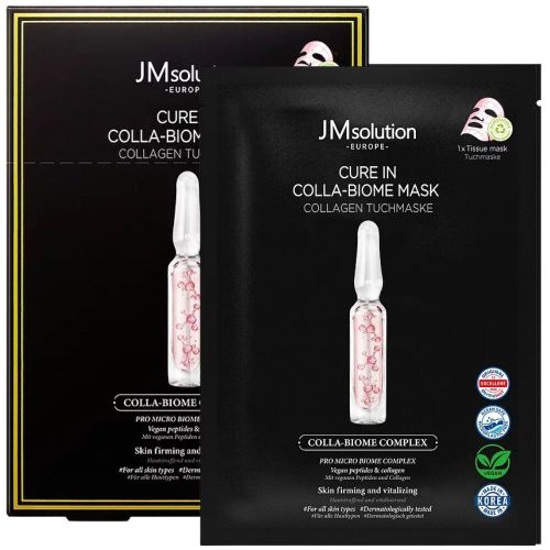 JMSolution Cure In Colla-Biome Mask Маска тканевая подтягивающая с коллагеном 30мл