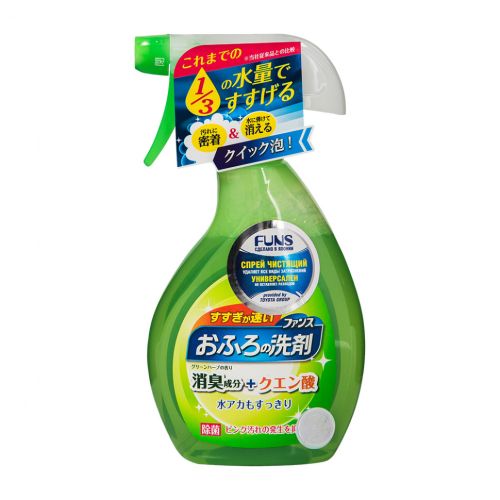 Daiichi FUNS Спрей чистящий для ванной комнаты с ароматом свежей зелени 380мл