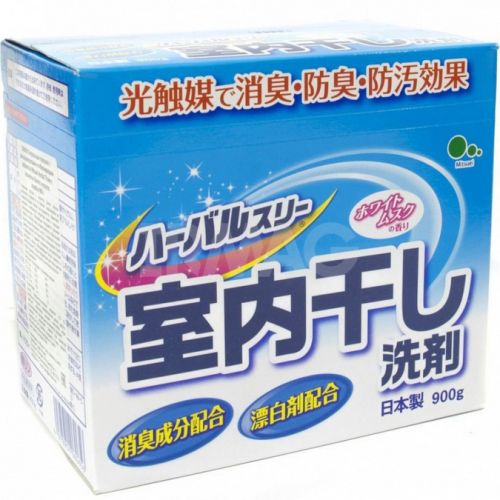 Mitsuei Herbal Three Стиральный порошок с дезодорирующими компонентами, отбеливателем и ферментами (