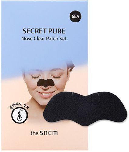 The Saem Secret Pure Nose Clear Patch Set Набор патчей для очищения кожи носа от черных точек 6шт