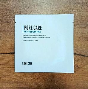 Тонер - пэды для работы с порами Rovectin Pore Care No-Sebum Pad 2шт*7мл