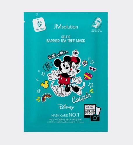 Тканевая маска с чайным деревом JMSolution Disney Collection Selfie Barrier Tea Tree Mask 30мл
