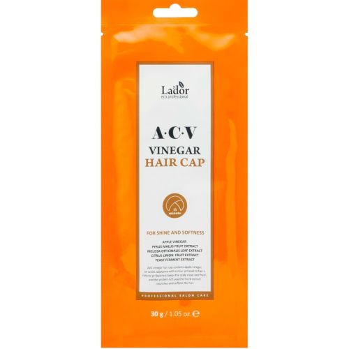 Lador ACV Vinegar Hair Cap Маска-шапочка для волос с яблочным уксусом 30г