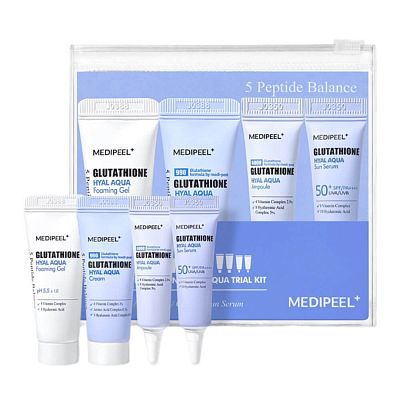 Medi-Peel Glutathione Hyal Aqua Trial Kit Набор миниатюр для сияния с глутатионом 15мл+15г+4мл*2