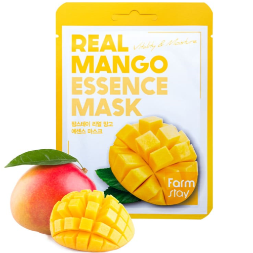 Farmstay Real Mango Essence Mask Тканевая маска для лица с экстрактом манго 1шт