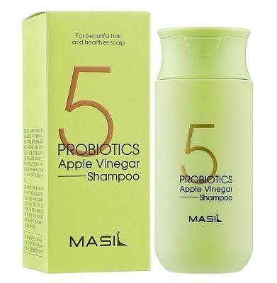 Masil 5 Probiotics Apple Vinergar Shampoo Шампунь для блеска с яблочным уксусом 150мл