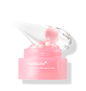 Укрепляющий капсульный крем с ПДРН и пептидами Medicube PDRN Pink Collagen Capsule Cream 55г