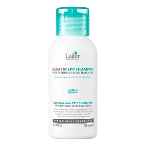 Lador Keratin LPP Shampoo Бессульфатный кератиновый шампунь для волос 50 мл
