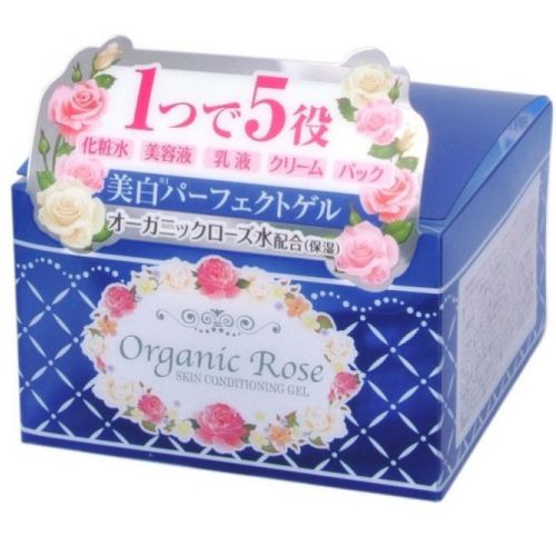 Meishoku Organic Rose Skin Conditioning Gel Гель для лица с экстрактом розы и плацентой 90г