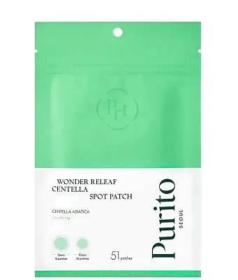 Наклейки от прыщей PURITO All Care Recovery Cica-Aid, 51 шт