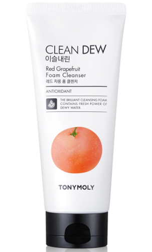 Tony Moly Clean Dew Grapefruit Foam Cleanser Пенка для умывания с экстрактом грейпфрута 180мл