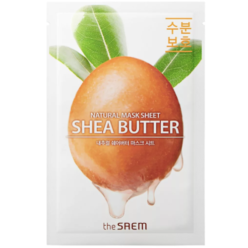 The Saem Natural Shea Butter Mask Sheet Тканевая маска с экстрактом масла ши 21мл