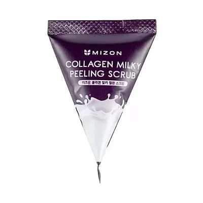 Mizon Collagen Milky Peeling Scrub Скраб для лица с коллагеном в пирамидках 7 г