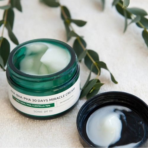 Some By Mi AHA-BHA-PHA 30 Days Miracle Cream Восстанавливающий крем для проблемной кожи с кислотами фото 3